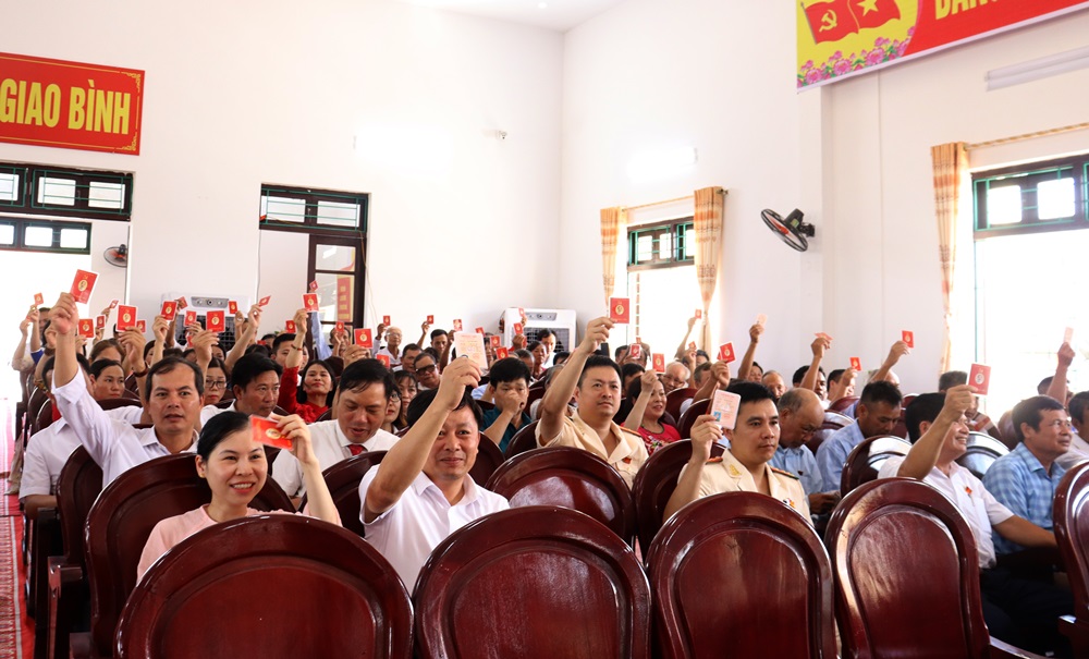 Phiên trù bị Đại hội Đại biểu Đảng bộ xã Giao Bình lần thứ Nhất, nhiệm kỳ 2025-2030