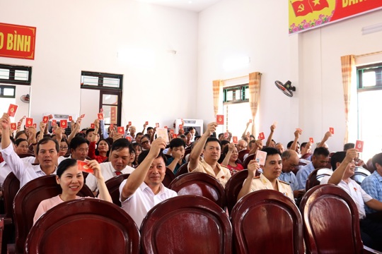 Phiên trù bị Đại hội Đại biểu Đảng bộ xã Giao Bình lần thứ Nhất, nhiệm kỳ 2025-2030