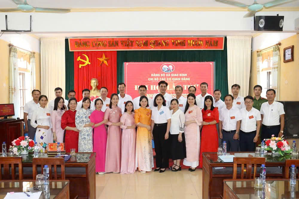 Đại hội lần thứ nhất Chi bộ các cơ quan Đảng trực thuộc Đảng bộ xã Giao Bình nhiệm kỳ 2025-2030 