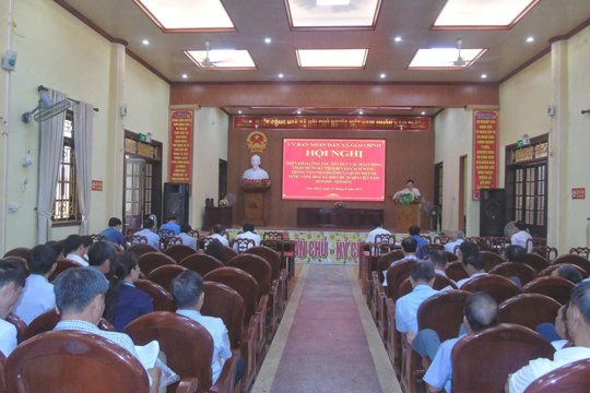 UBND xã Giao Bình triển khai công tác tổ chức các hoạt động văn hóa – thể thao chào mừng kỷ niệm 80 năm Cách mạng Tháng Tám và Quốc khánh 2/9 năm 2025.